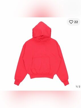 YZY Red Hoodie Sweatshirt - Classic Pullover